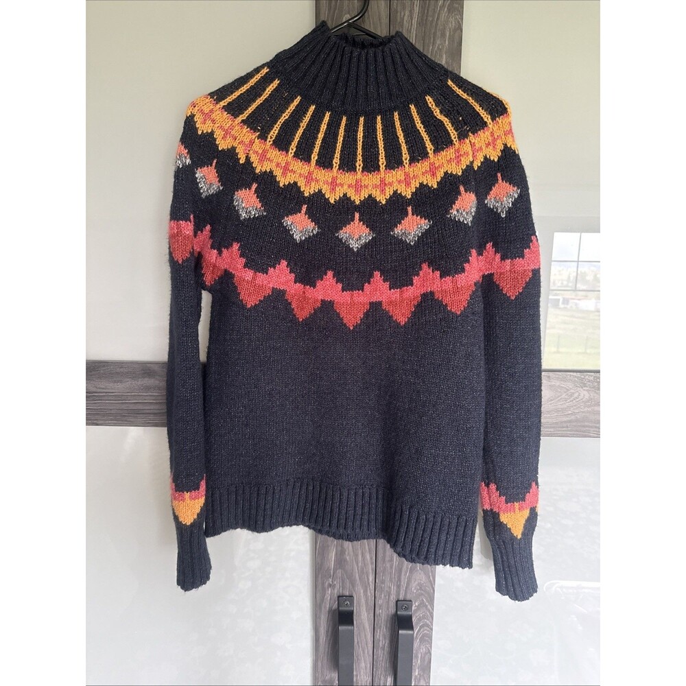 TRIBAL MOCK NECK  SWEATER Woman’s Size TP/XS (Retails $120)